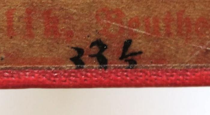 - (unbekannt), Von Hand: Nummer; '334'. 