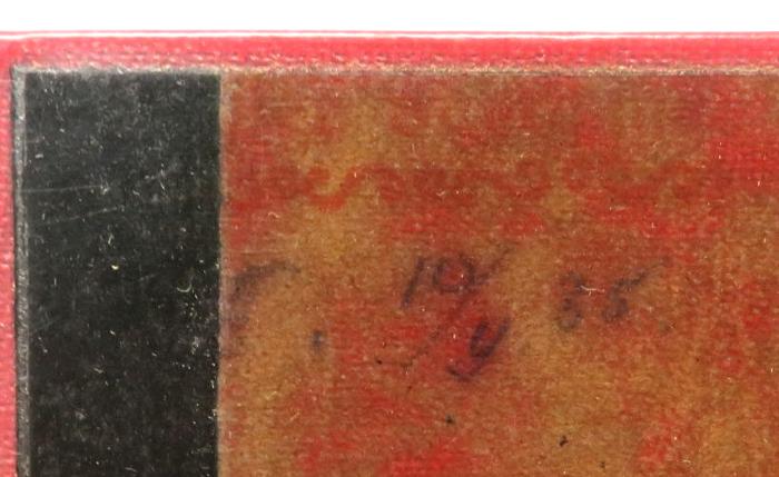 - (unbekannt), Von Hand: Datum; 'S. 10/9 35'. 