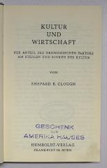 SA 217 : Kultur und Wirtschaft
 (1954)
