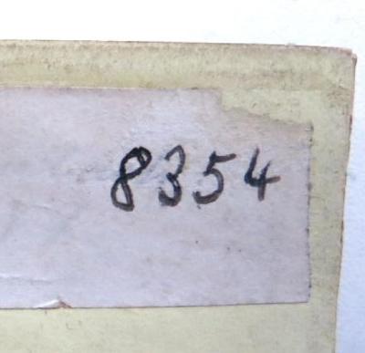 - (NSDAP-Gauarchiv Südhannover-Braunschweig), Von Hand: Nummer; '8354'. 