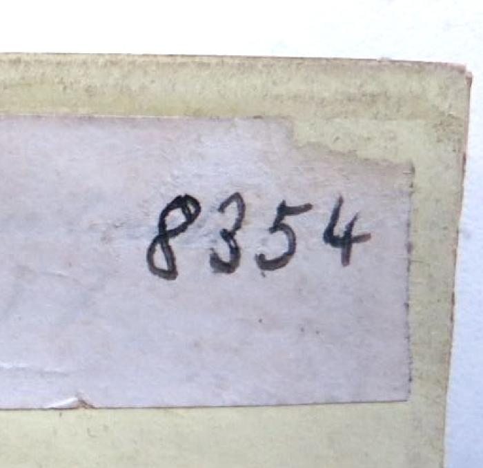- (NSDAP-Gauarchiv Südhannover-Braunschweig), Von Hand: Nummer; '8354'. 