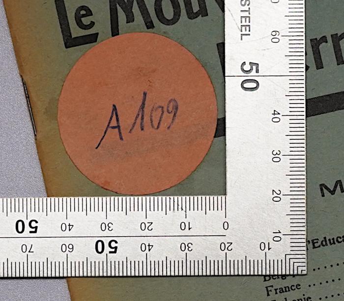 SA 1549 : Le Mouvement syndical international : organe de la Fédération Syndicale Internationale. (1936/37);-, Etikett: Nummer; '109 110 111 112 113'