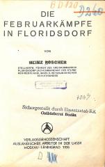 00/7288 : Die Februarkämpfe in Floridsdorf (1935)