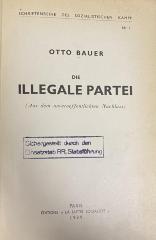 00/12199 : Die illegale Partei : (aus dem unveröffentlichten Nachlass) (1939)