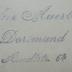 - (Auerbach, Walter), Stempel: Name, Ortsangabe; 'Walter Auerbach
Dortmund
Arndtstr. 64'.  (Prototyp)
