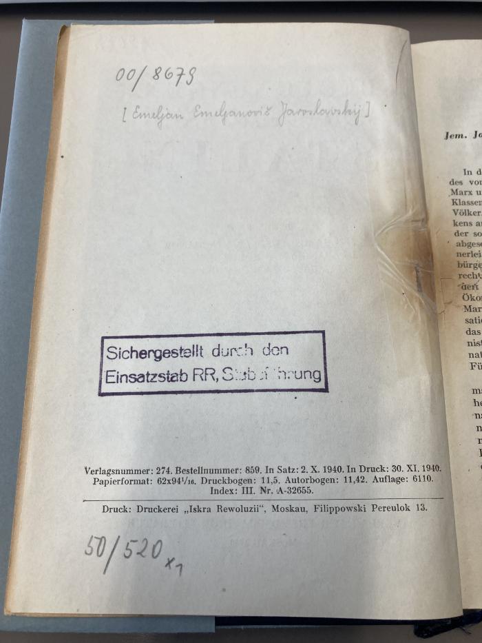 00/8679 : Begegnungen mit Genossen Stalin (1940)