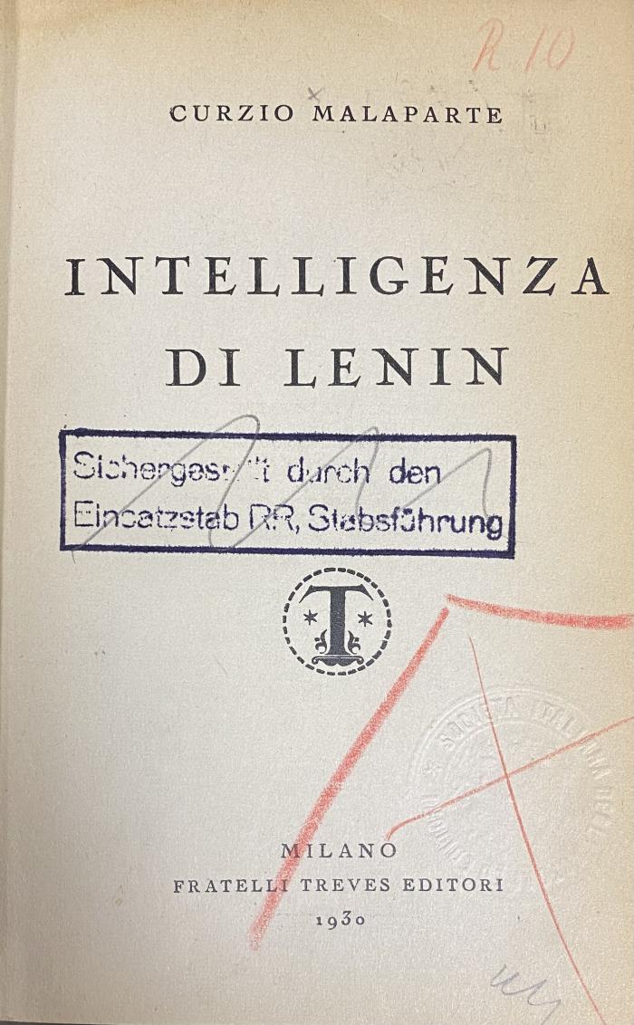 00/12546 : Intelligenza di Lenin (1930)