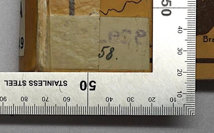 SA 2049 : Das Land Ober Ost (1917);-, Stempel: Signatur; 'Lese 58.'