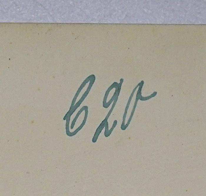 IV 2631 (Lesesaal) : Süd-Afrika (1873);-, Von Hand: Signatur; 'b 20 [c 20?]'