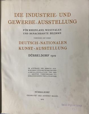 Q 00/72 : Die Industrie- und Gewerbe-Ausstellung  (1903)