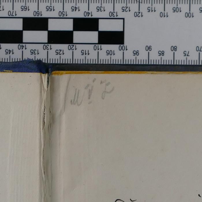 -, Von Hand: Notiz, Nummer; 'M V Z'