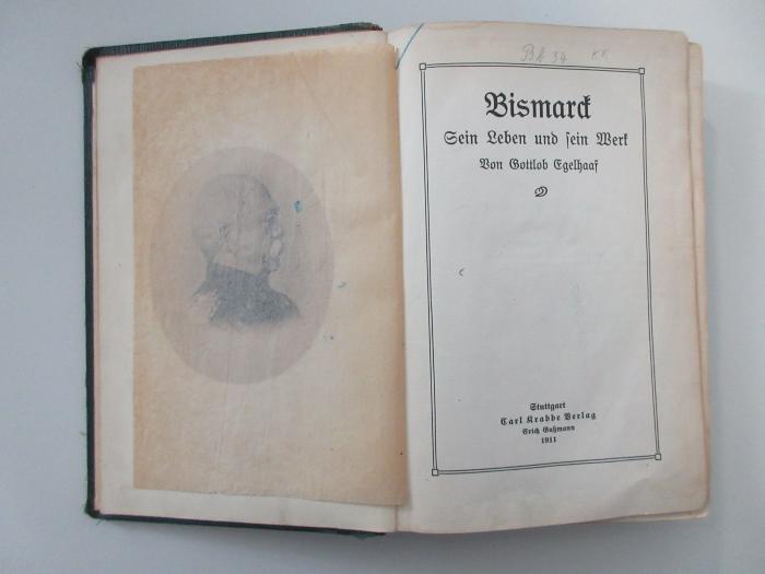 Od 2245 (ausgesondert) : Bismarck : sein Leben und sein Werk (1911)