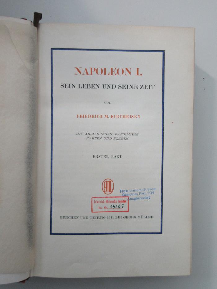 Ob 3953 : Napoleon I.  (1911)