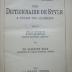 Sa 156: Petit Dictionnaire de style à l'usage des Allemands : Guide-lexique de composition française (1911)
