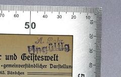 - (Bahr, A.), Stempel: Name, Berufsangabe/Titel/Branche; 'A. Bahr königl. Baurat.'.  (Prototyp)