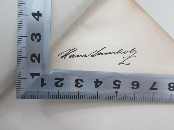 -, Von Hand: Name; 'Hans Lamholz / Lennholz / Sennholz (?)'