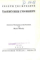 00/9761 : Tagebücher und Briefe  (1925)