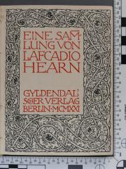  1706: Legenden. Eine Sammlung von Lafcardio Hearn (1921)