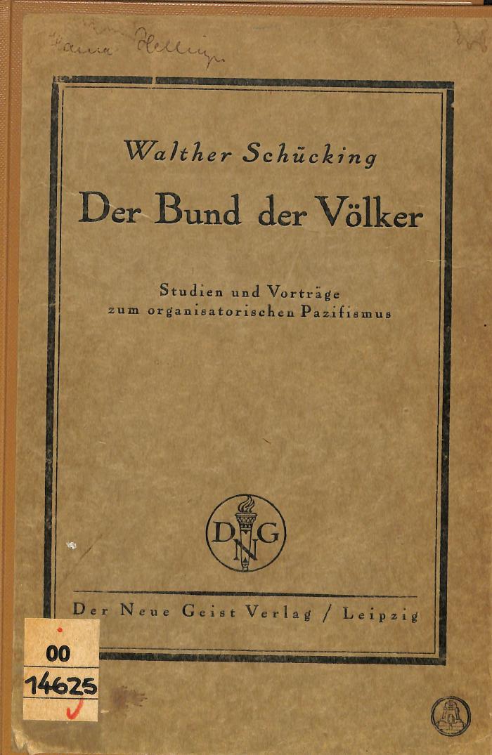 00/14625 : Der Bund der Völker (1918)
