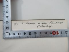 - (Wechssler, Eduard), Von Hand: Widmung; 'E. Wechssler in alter Freundschaft H. Sieveking'. 
