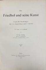 Q 00/2395 : Der Friedhof und seine Kunst (1908)