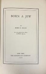 00/19681 : Born a Jew (1930)
