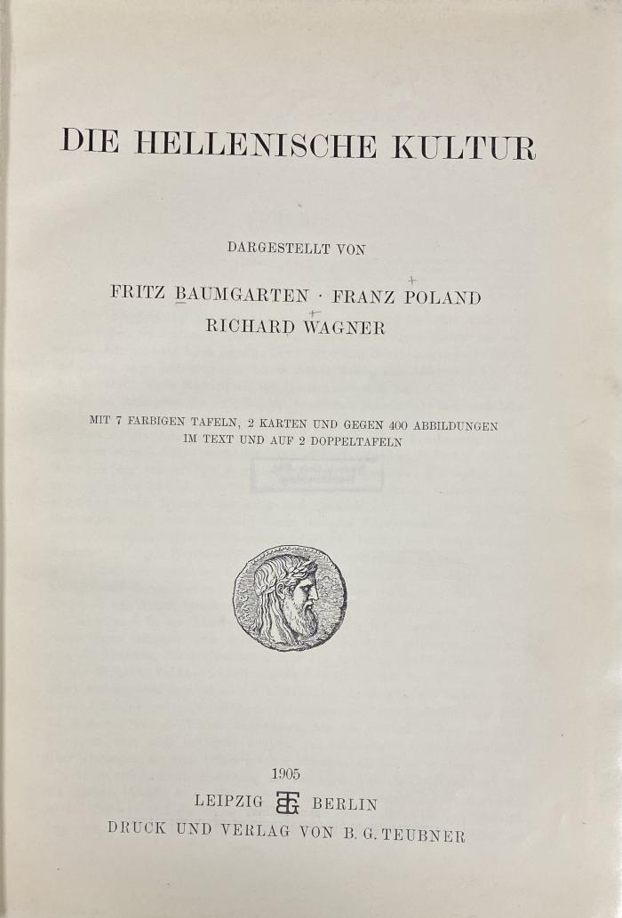 Q 00/2392 : Die hellenische Kultur (1905)