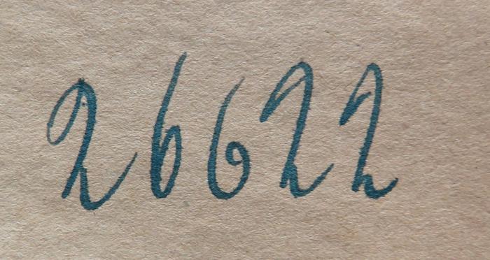 - (NSDAP-Gauarchiv Südhannover-Braunschweig), Von Hand: Nummer; '26622'. 