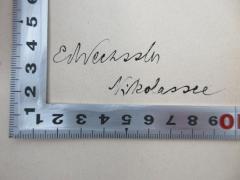 - (Wechssler, Eduard), Von Hand: Name, Ortsangabe; 'Wechssler Nikolassee'. 