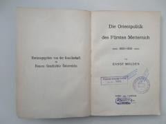 Oc 9198 (ausgesondert) : Die Orientpolitik des Fürsten Metternich : 1829-1833 (1913)