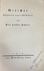 00/23908 : Gedichte: Essays und andere Geschichten (1913)