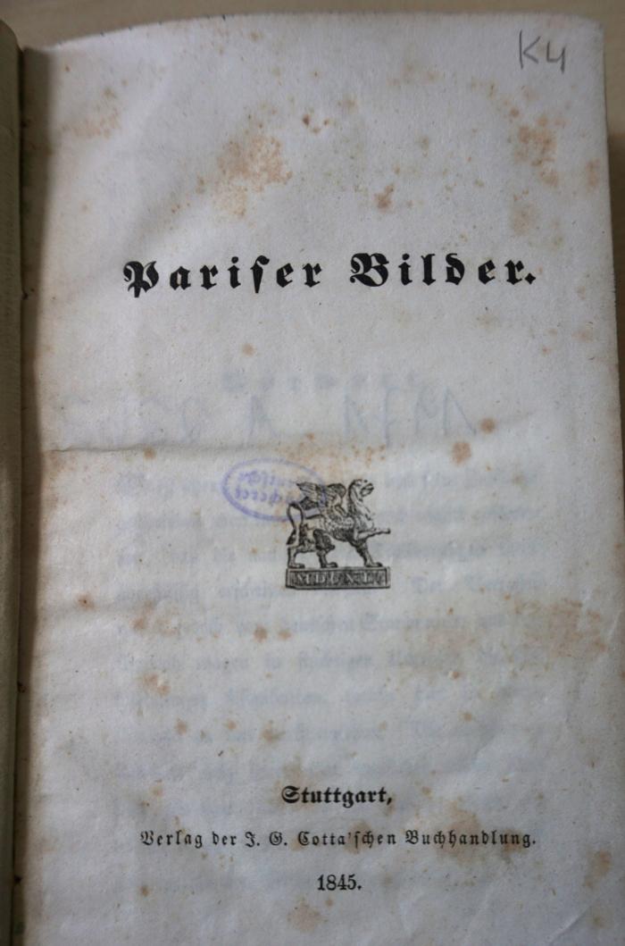 1971 A 2262 (Slg. Sozialistica): Pariser Bilder (1845)