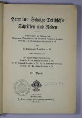 C / SCH 24 : Hermann Schulze-Delitzsch's Schriften und Reden. 3 (1910)
