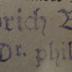 - (Busch, Friedrich Dr.), Stempel: Name, Berufsangabe/Titel/Branche; 'Friedrich Busch / Dr. phil.'. 