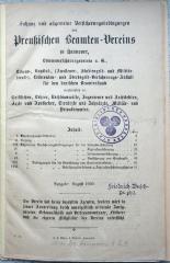 Kps J 4466 : Satzung und allgemeine Versicherungsbedingungen des Preußischen Beamten-vereins zu Hannover, Lebensversicherungsverein […] Ausgabe: August 1920. (1920)