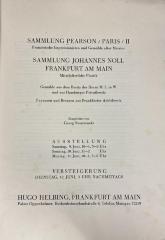 Q 00/2389 : Sammlung Pearson, Paris, II, französische Impressionisten und Gemälde alter Meister, Versteigerung 12. Juni 1928 (1928)