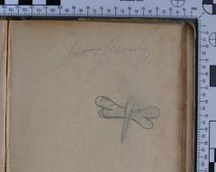 - (Illovy, Otto), Von Hand: Autogramm, Exlibris, Name; 'Otto Illovy'. 