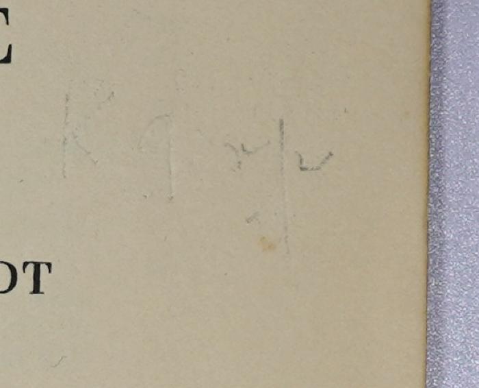 G 1/GER 6 : Liberalismus und Wirtschaftsdemokratie (1930);-, Radiert / Rasiert: Signatur; '[K 9 ...]'