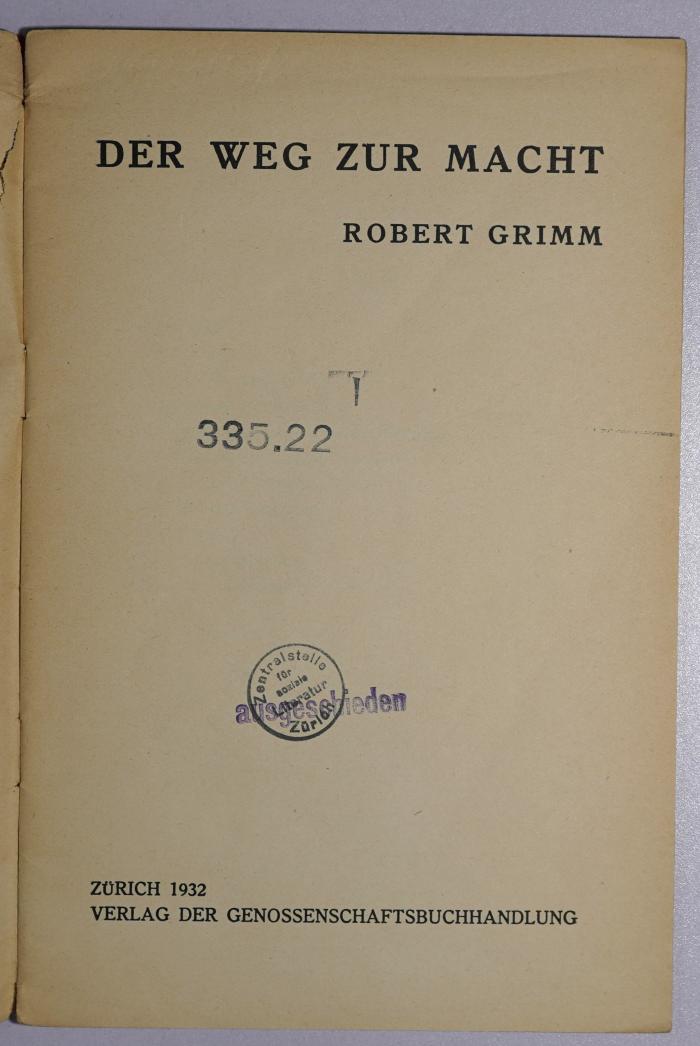 G 2/GRI 1 : Der Weg zur Macht (1932)