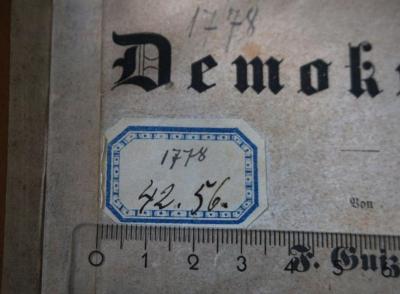 - (Bibliothek der Sozialdemokratischen Partei), Etikett: Signatur; '1778

42.56'. 