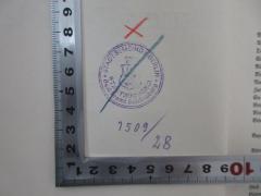 - (Stadtbücherei (Schöneberg, Berlin)), Stempel: Berufsangabe/Titel/Branche, Ortsangabe, Inventar-/ Zugangsnummer, Wappen; 'Stadtgemeinde Berlin Stadtbücherei Bezirksamt Schöneberg 1509/28'. 