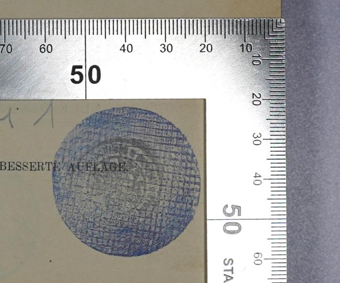 G 3/GUM 1 : Allgemeines Staatsrecht (1907);-, Stempel: ; '[unleserlich femacht]'