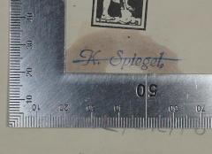 - (Spiegel, Karl), Stempel: Name; 'K. Spiegel.'. 