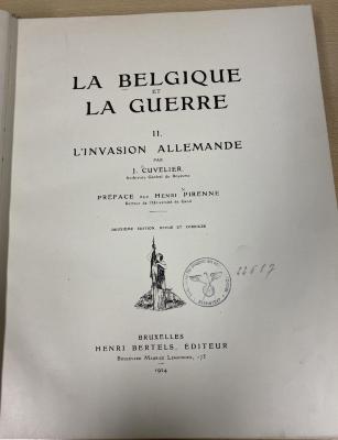 Q 00/2381 Bd. 2 : L’invasion Allemande (1924)