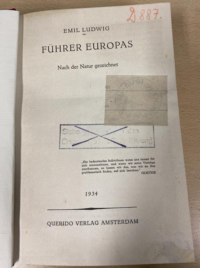 00/9006 : Führer Europas : nach der Natur gezeichnet  (1934)