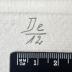 - (unbekannt), Von Hand: Signatur, Nummer; '## / ##'.  (Prototyp)