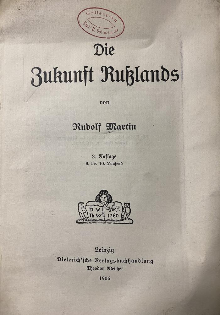 44/26527 : Die Zukunft Russlands (1906)