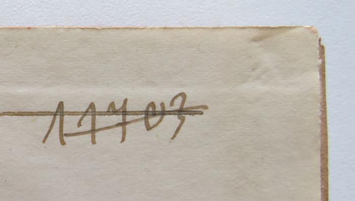 - (NSDAP-Gauarchiv Südhannover-Braunschweig), Von Hand: Signatur; '11703'. 