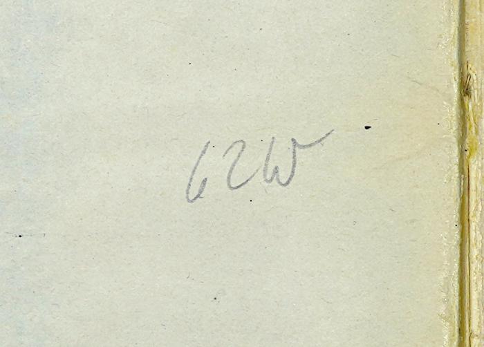 A 2 / WAL 1 : Ein Beitrag zur Ontologie der sozialen Gemeinschaften mit einem Anhang zur Phänomenologie der sozialen Gemeinschaften (1922);-, Von Hand: Nummer, Signatur; '62W'