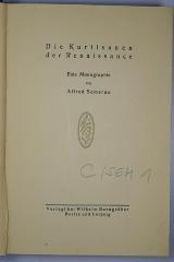 C / SEM 1 : Die Kurtisanen der Renaissance (1914)